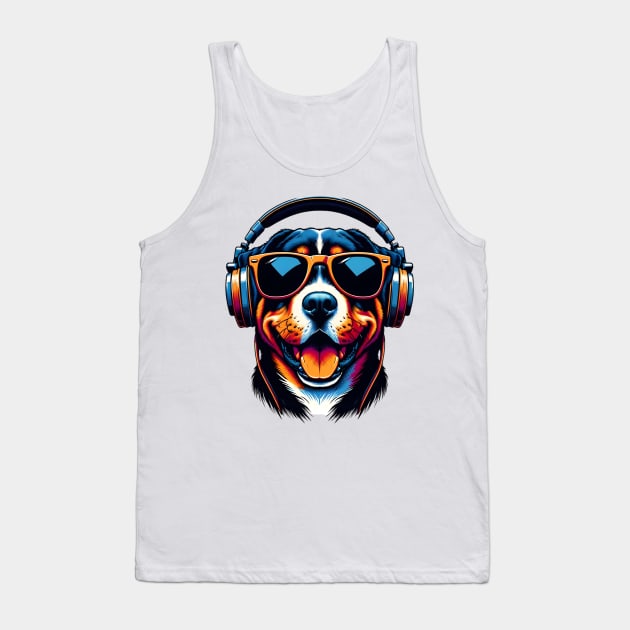 Hamiltonstovare Smiling DJ with Euphoric Melodies Tank Top by ArtRUs